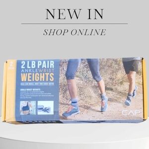 NIB CAP Ankle/Wrist Weights - 2lbs Pair Versatile Exercise Weights